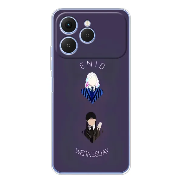 Чохол з принтом «Венздей і подруга» для TECNO Spark 40