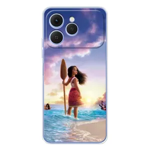 Чехол с мультфильмом Моана Tecno Spark 40 (Моана с веслом)