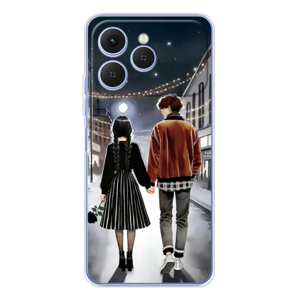 Чохол з принтом «Венздей та Тайлер» для TECNO Spark 40