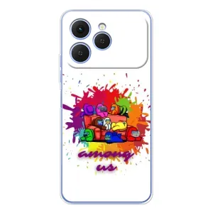 Чохли Амонг Ас для Tecno Spark 40 (AlphaPrint) (Яскравий АмонгАс)