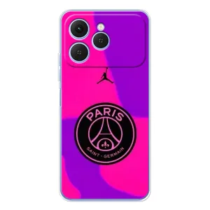 Чохли PSG для Tecno Spark 40 (AlphaPrint) (яскравий ПСЖ)