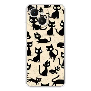 Чохол з малюнком кіт на TECNO Spark 40C (Чорні коти)