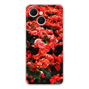 Чехлы с Цветами для TECNO Spark 40C (VPrint) (Цветы красные)