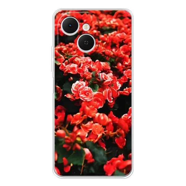 Чехол с принтом «Цветы красные» для TECNO Spark 40C Чехол с принтом «Цветы красные» для TECNO Spark 40C
