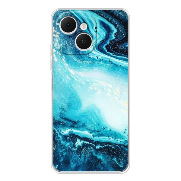 Чохол з принтом «Блакитний мрамор» для TECNO Spark 40C Чохол з принтом «Блакитний мрамор» для TECNO Spark 40C