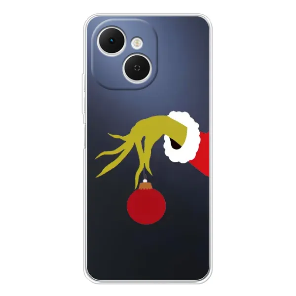 Чехол с принтом «Гринч с игрушкой» для TECNO Spark 40C Чехол с принтом «Гринч с игрушкой» для TECNO Spark 40C