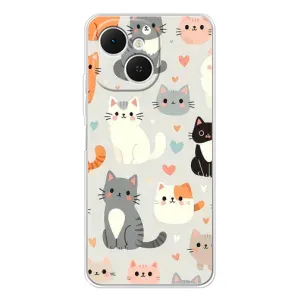 Чохол з малюнком кіт на TECNO Spark 40C (Колаж котів)