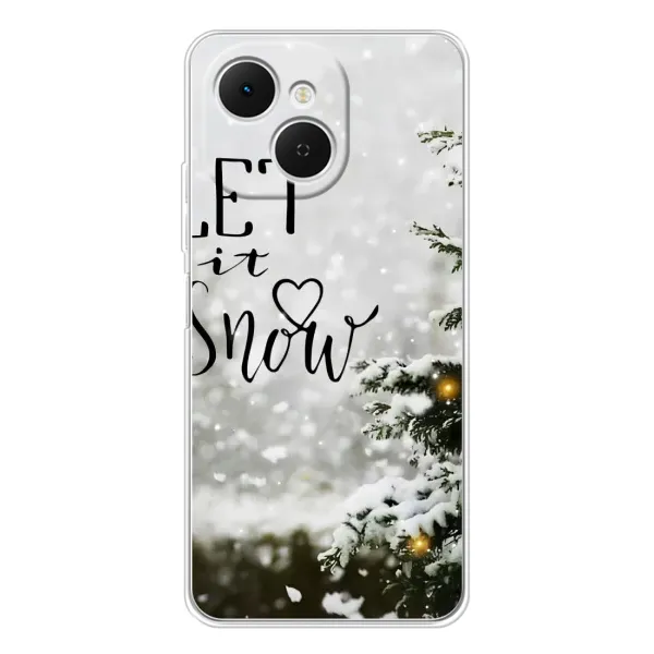 Чохол з принтом «Let it snow» для TECNO Spark 40C