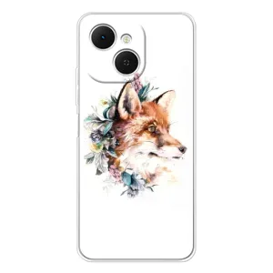 Чохли з картинкою Лисичка для TECNO Spark 40C (VPrint) (Лиса в квітах)