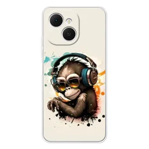 Чохол з Мавпами TECNO Spark 40C - (AlphaPrint) (Макака в навушниках)