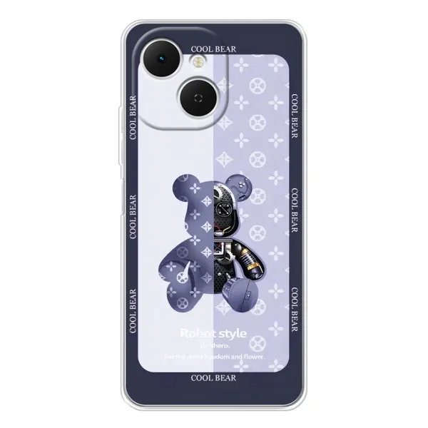 Чохол з принтом «Медведик LV» для TECNO Spark 40C