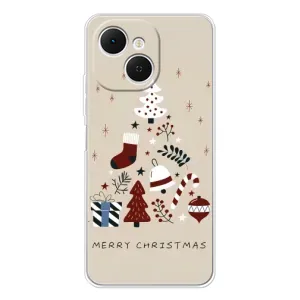Різдвяні, Святкові Чохли для ТЕКНО Спарк 40С (Merry Christmas)