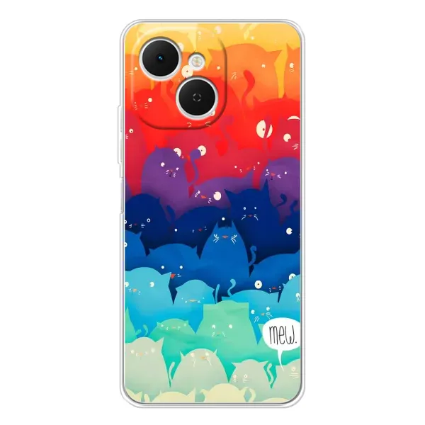 Чохол з принтом «Mew» для TECNO Spark 40C