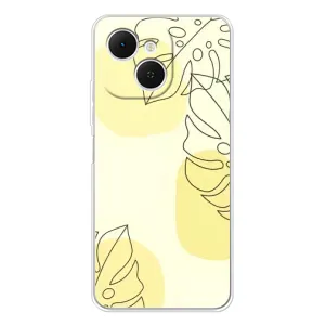 Силиконовый чехол с принтом в цветах на TECNO Spark 40C