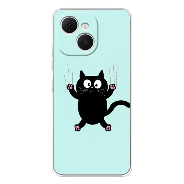 Чехол с принтом «Падающий кот» для TECNO Spark 40C