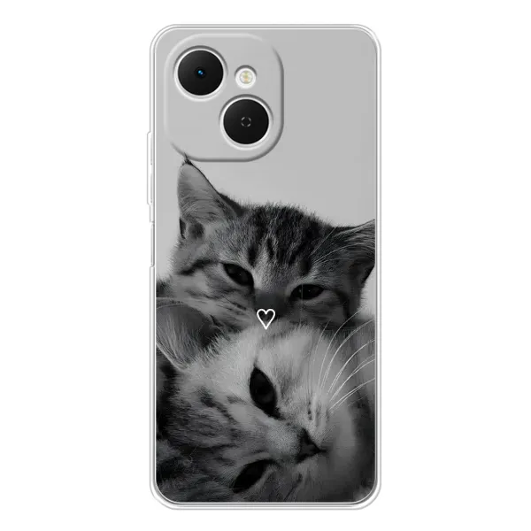 Чохол з принтом «Пара котів» для TECNO Spark 40C