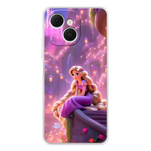 Чохол з принтом «Рапунцель у замку» для TECNO Spark 40C