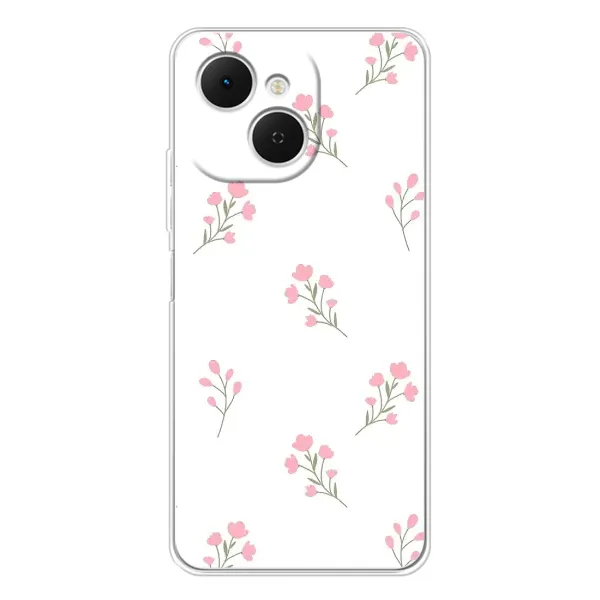 Чохол з принтом «Рожеві квіти» для TECNO Spark 40C