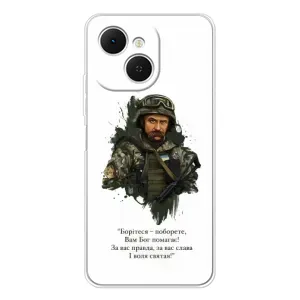 Чехлы для TECNO Spark 40C с принтом Тараса Шевченко (AlphaPrint) (Шевченко воин)