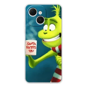Різдвяні Чохли для TECNO Spark 40C (VPrint) (Зелений Грінч)