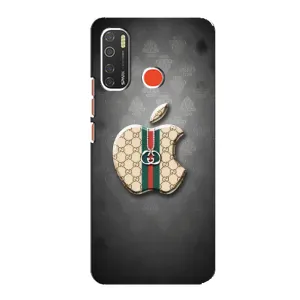 Чехол с принтом «Apple gucci» для TECNO Spark 5 Pro
