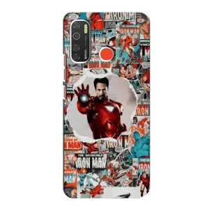 Чохли з героями Марвел TECNO Spark 5 Pro (VPrint) (Айронмен)