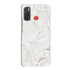 Мраморний чехол на TECNO Spark 5 Pro (VPrint) (Білий мрамор)