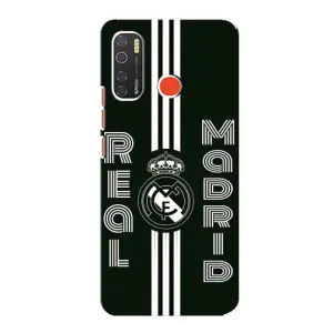 ФК Реал Мадрид чохли для TECNO Spark 5 Pro (AlphaPrint) (чорно білий Реал)