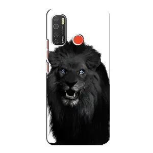 Чехлы с картинками животных TECNO Spark 5 Pro (Черный ЛЕВ)