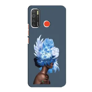 Чехлы (ART) Цветы на TECNO Spark 5 Pro (VPrint) (Квіти на голові)