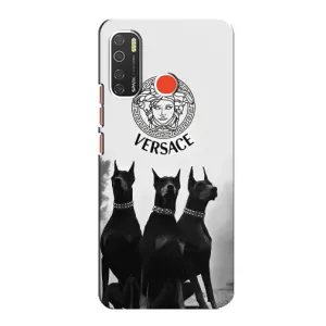Чехлы VERSACE для Техно Спарк 5 Про (PREMIUMPrint) (Доберман Версаче)