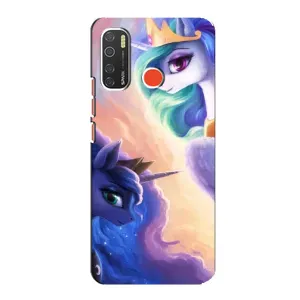 Чехол для Техно Спарк 5 Про - (Единорожки - Новинки) (AlphaPrint) (Единорожки)