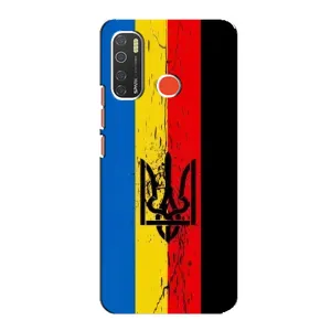 Украинские Чехлы для TECNO Spark 5 Pro с картинкой УПА (AlphaPrint) (Флаг УПА)