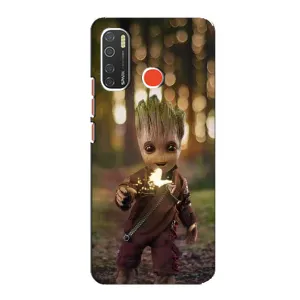 Чехол МАРВЕЛ для Техно Спарк 5 Про (AlphaPrint) (I am Groot)