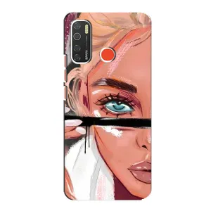Чехол с печатью для TECNO Spark 5 Pro - (Мода) (AlphaPrint) (Макияж)