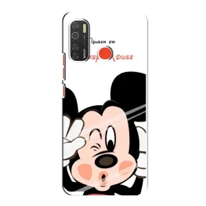 Эксклюзивный чехол для TECNO Spark 5 Pro (AlphaPrint - Мультяшные) (Маус Микки)