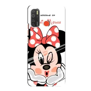 Эксклюзивный чехол для TECNO Spark 5 Pro (AlphaPrint - Мультяшные) (Маус Минни)