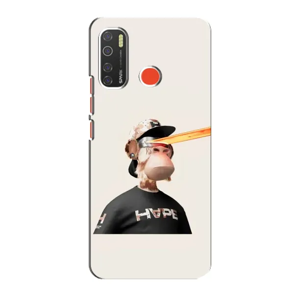 Чохол з принтом «мавпа NFT в окулярах» для TECNO Spark 5 Pro
