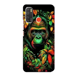 Чехол с Обезьянами TECNO Spark 5 Pro - (AlphaPrint) (Обезьяна в тропиках)