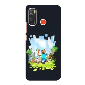 Чохол Майнкрафт на TECNO Spark 5 Pro (AlphaPrint) Minecraft (персонажі Minecraft)