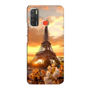 Чехол Эйфелева Башня для TECNO Spark 5 Pro - (AlphaPrint) (Солнечная башня)