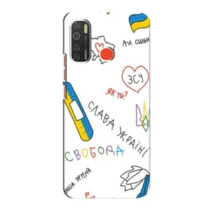Чехлы Доброго вечора, ми за України для Техно Спарк 5 Про (AlphaPrint) (Стикер)