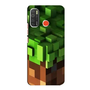 Чохол Майнкрафт на TECNO Spark 5 Pro (AlphaPrint) Minecraft (текстура Майнкрафт)