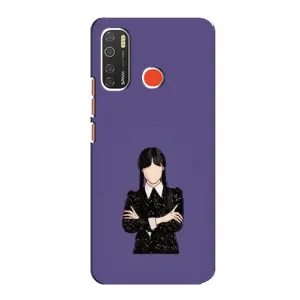 Чохли Венсдей на TECNO Spark 5 Pro Уенсдей (AlphaPrint) (Венздей у чорному)