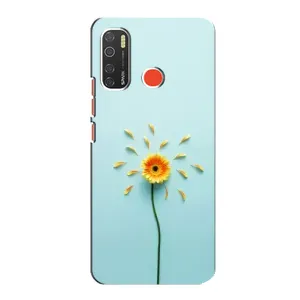 Чохли з квітами для TECNO Spark 5 Pro (VPrint) (Жовта квітка)