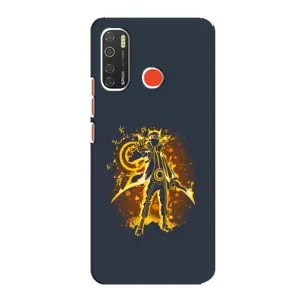 Naruto Anime Чохли для ТЕКНО Спарк 5 Про (AlphaPrint) (золотий Наруто)