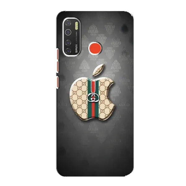 Чехол с принтом «Apple gucci» для TECNO Spark 5
