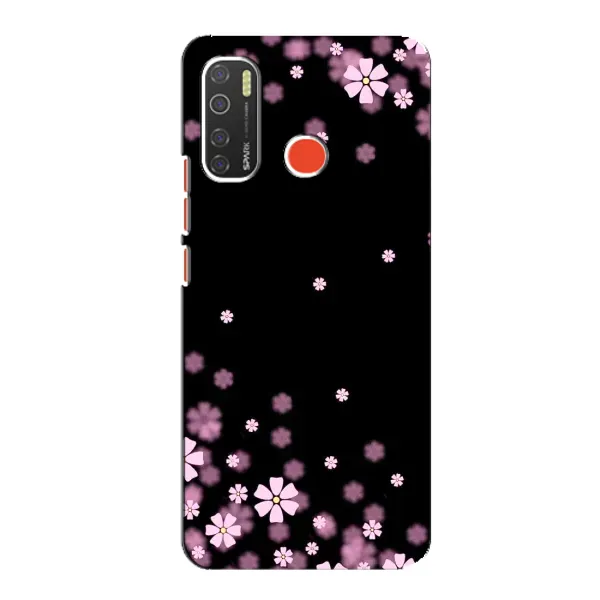 Чохол з принтом «Квіти маленькі» для TECNO Spark 5