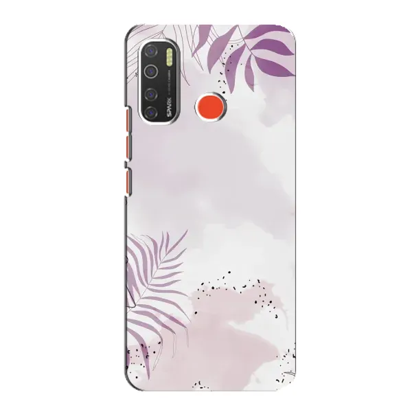 Чехол с принтом «Фиолетовые листья» для TECNO Spark 5 Чехол с принтом «Фиолетовые листья» для TECNO Spark 5