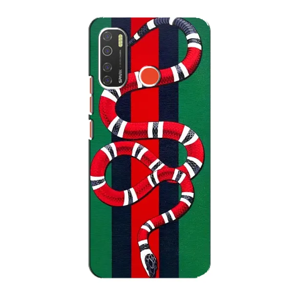Чехол с принтом «Gucci змия» для TECNO Spark 5